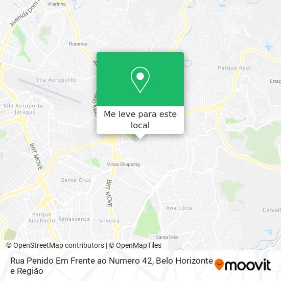 Rua Penido Em Frente ao Numero 42 mapa