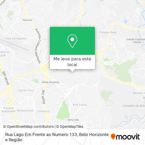 Rua Lago Em Frente ao Numero 133 mapa