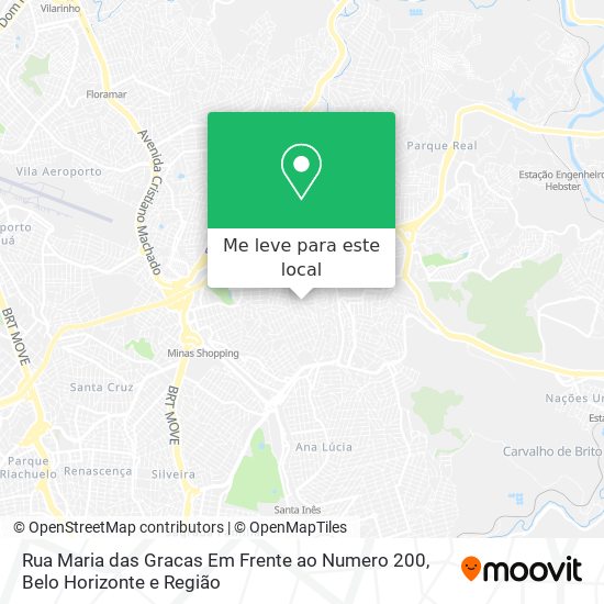 Rua Maria das Gracas Em Frente ao Numero 200 mapa