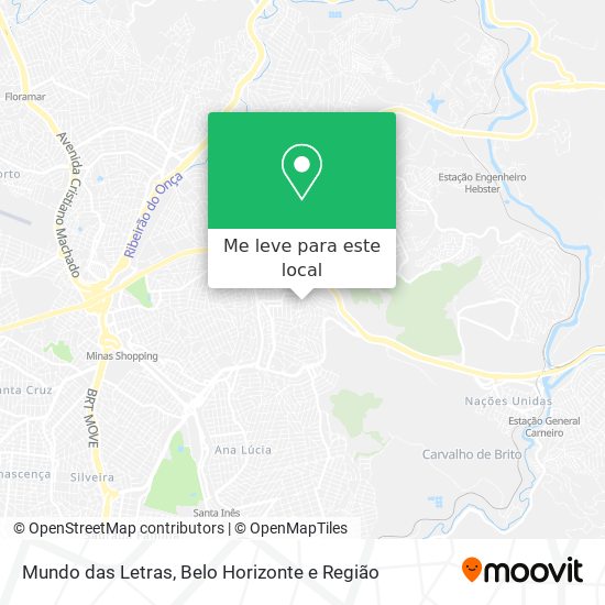 Mundo das Letras mapa
