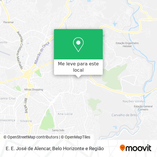 E. E. José de Alencar mapa