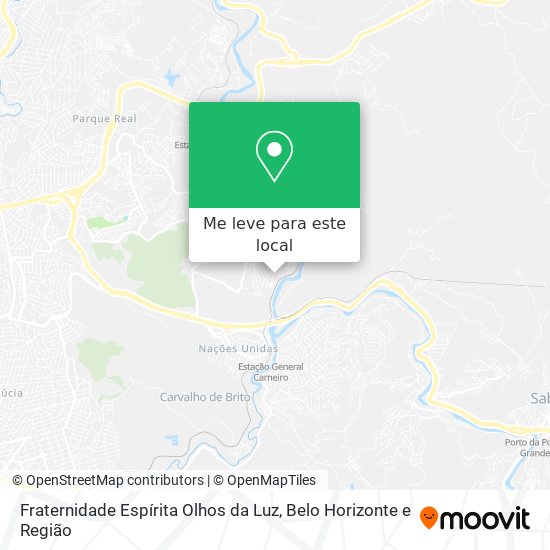 Fraternidade Espírita Olhos da Luz mapa