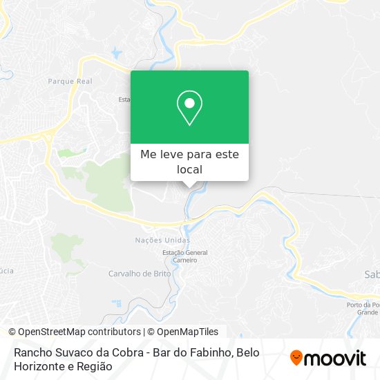 Rancho Suvaco da Cobra - Bar do Fabinho mapa