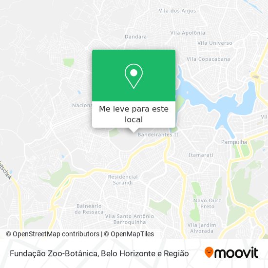 Fundação Zoo-Botânica mapa