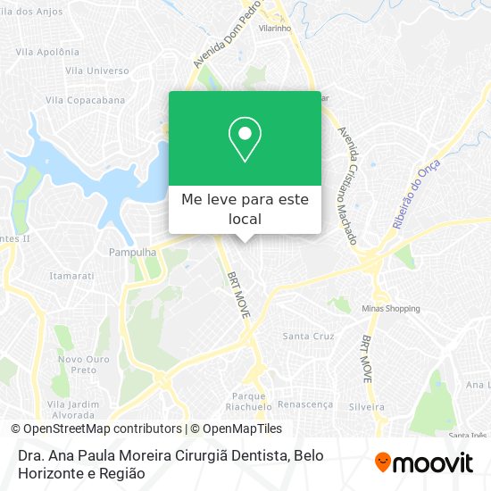 Dra. Ana Paula Moreira Cirurgiã Dentista mapa