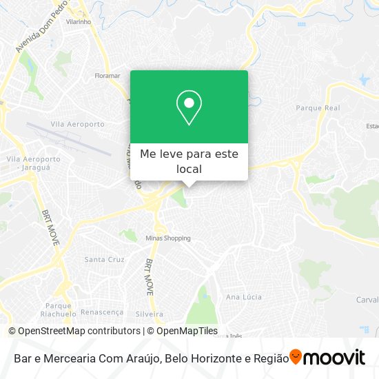 Bar e Mercearia Com Araújo mapa