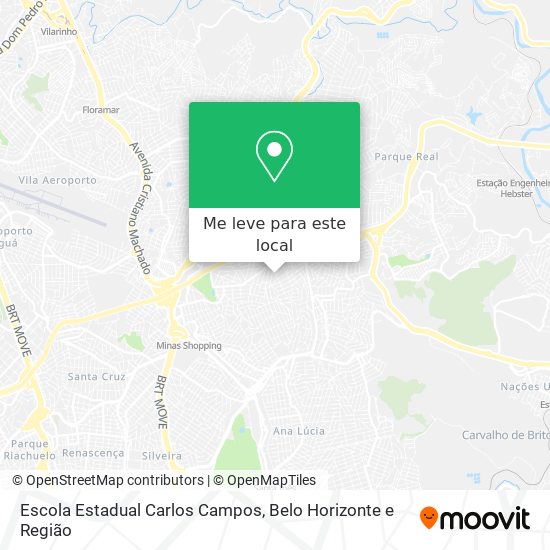Escola Estadual Carlos Campos mapa