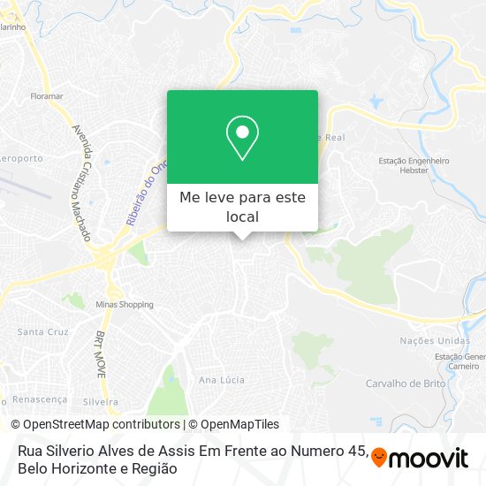 Rua Silverio Alves de Assis Em Frente ao Numero 45 mapa