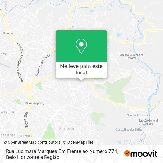 Rua Lucimara Marques Em Frente ao Numero 774 mapa