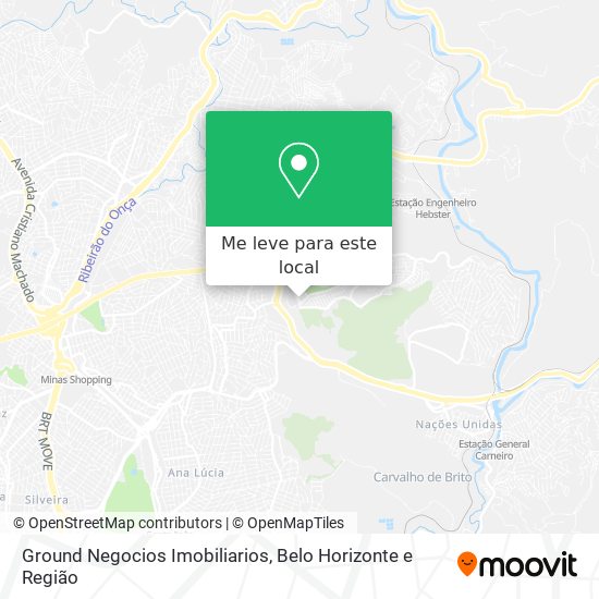 Ground Negocios Imobiliarios mapa