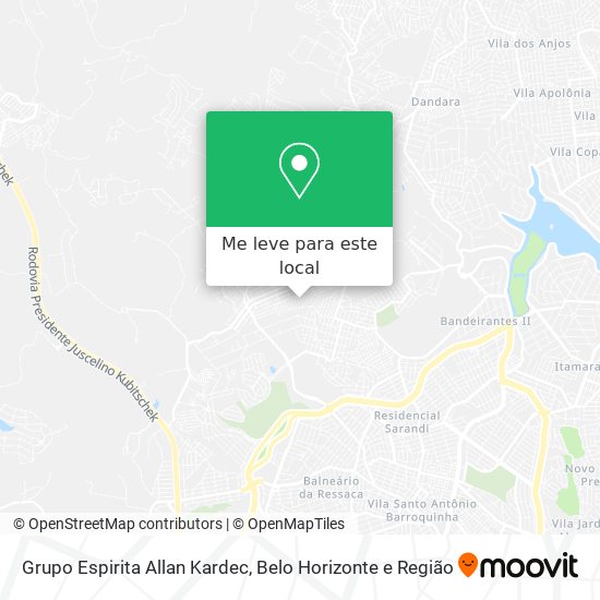 Grupo Espirita Allan Kardec mapa