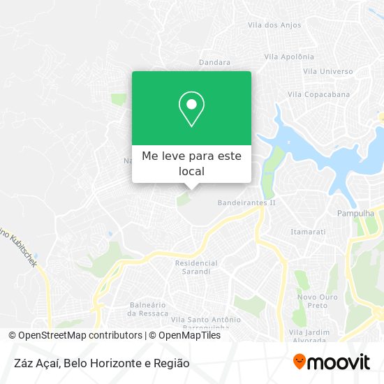 Záz Açaí mapa
