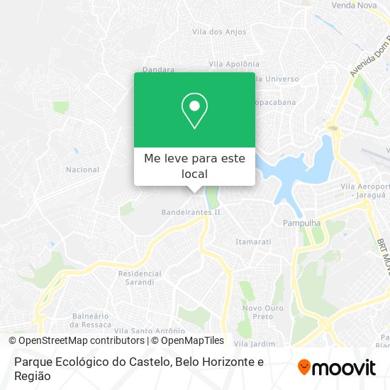 Parque Ecológico do Castelo mapa