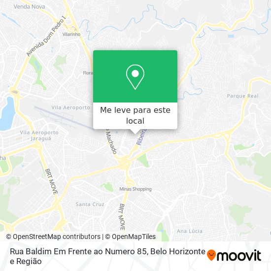 Rua Baldim Em Frente ao Numero 85 mapa