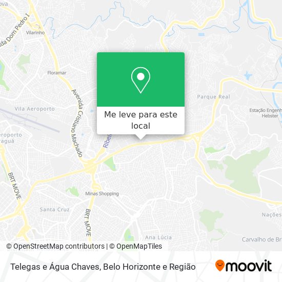 Telegas e Água Chaves mapa
