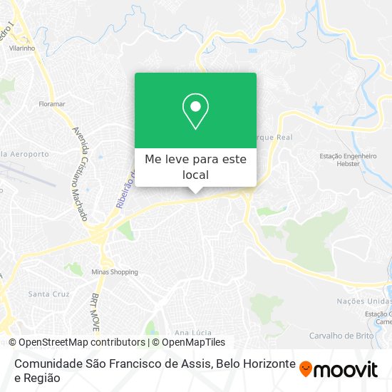 Comunidade São Francisco de Assis mapa