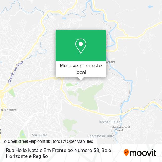 Rua Helio Natale Em Frente ao Numero 58 mapa