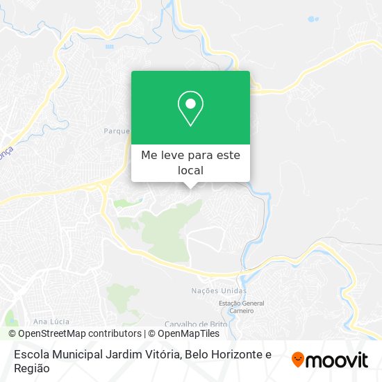 Escola Municipal Jardim Vitória mapa