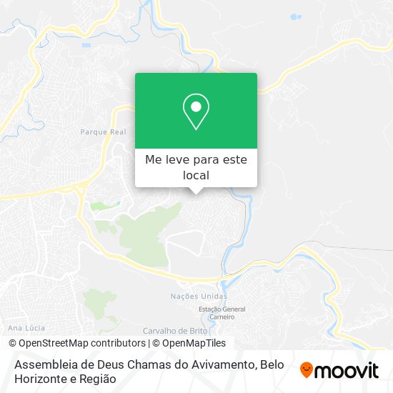 Assembleia de Deus Chamas do Avivamento mapa