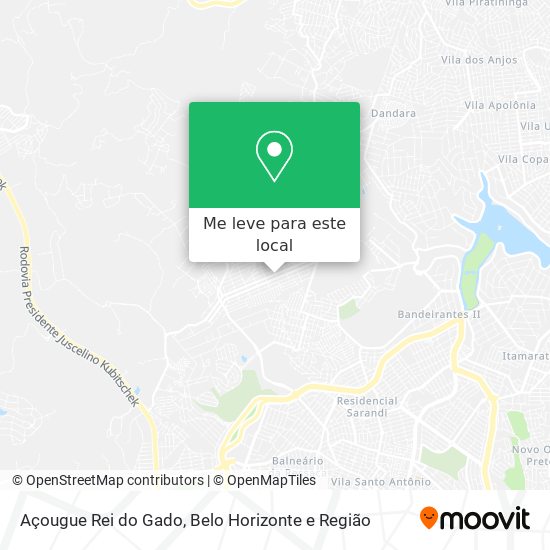 Açougue Rei do Gado mapa