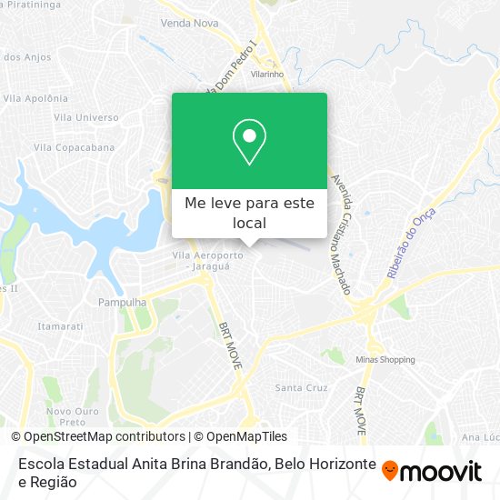 Escola Estadual Anita Brina Brandão mapa