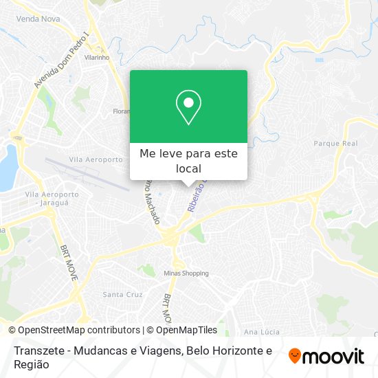 Transzete - Mudancas e Viagens mapa