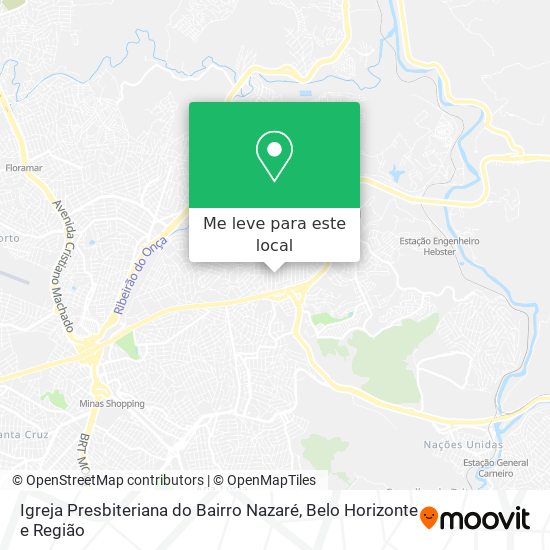 Igreja Presbiteriana do Bairro Nazaré mapa