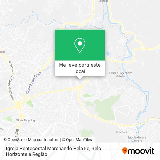 Igreja Pentecostal Marchando Pela Fe mapa
