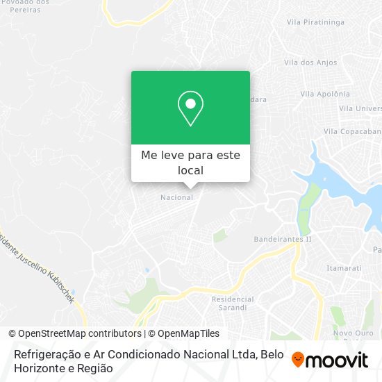 Refrigeração e Ar Condicionado Nacional Ltda mapa