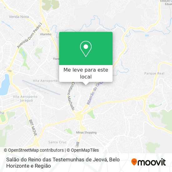 Salão do Reino das Testemunhas de Jeová mapa