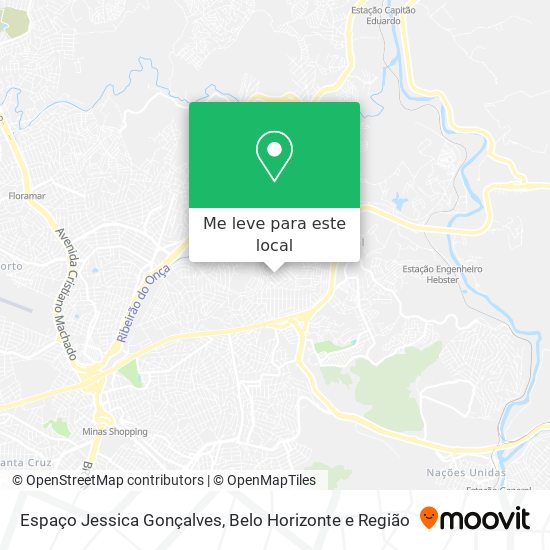 Espaço Jessica Gonçalves mapa