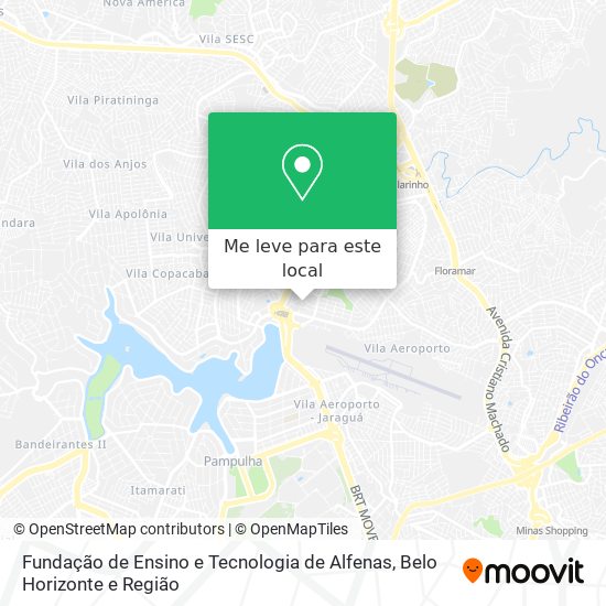 Fundação de Ensino e Tecnologia de Alfenas mapa