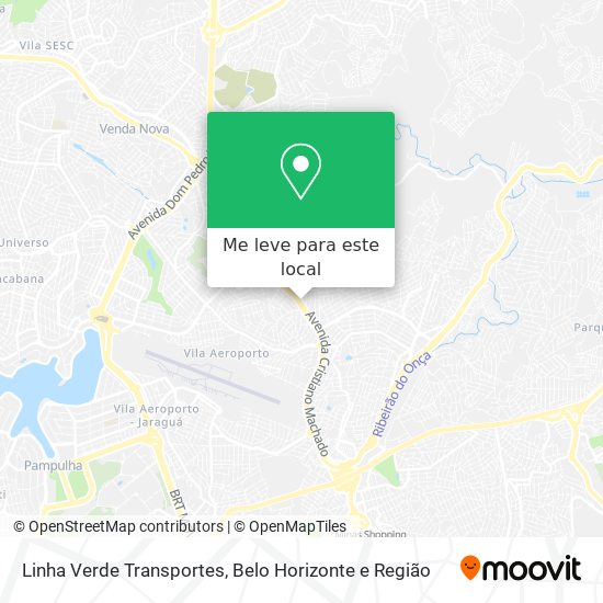 Linha Verde Transportes mapa