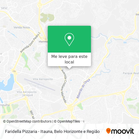 Faridella Pizzaria - Itauna mapa