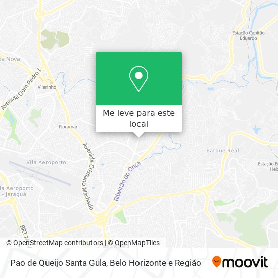 Pao de Queijo Santa Gula mapa