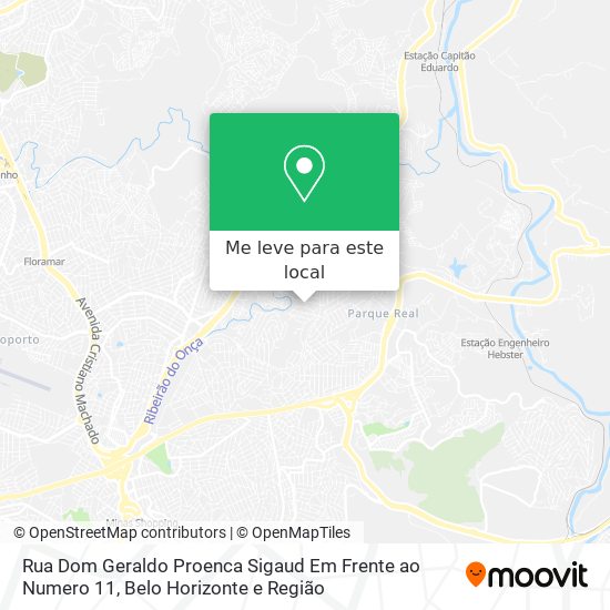 Rua Dom Geraldo Proenca Sigaud Em Frente ao Numero 11 mapa