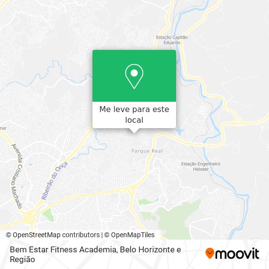 Bem Estar Fitness Academia mapa