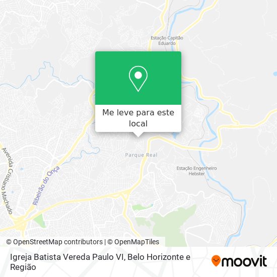 Igreja Batista Vereda Paulo VI mapa