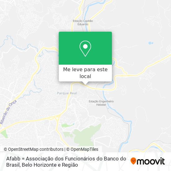 Afabb = Associação dos Funcionários do Banco do Brasil mapa