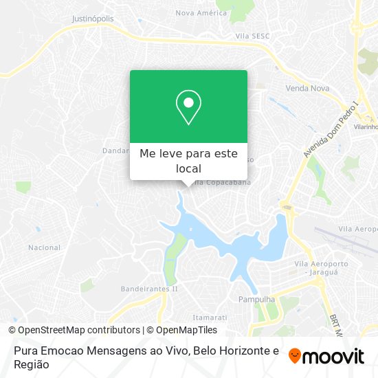 Pura Emocao Mensagens ao Vivo mapa