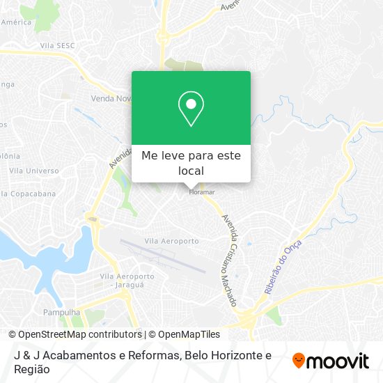 J & J Acabamentos e Reformas mapa
