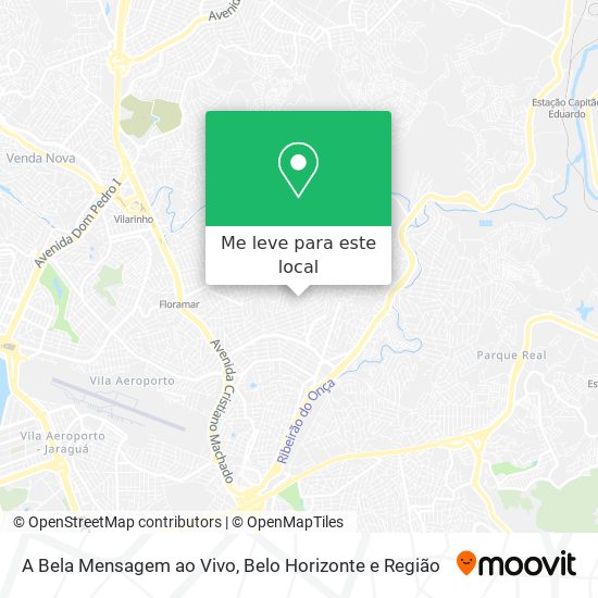 A Bela Mensagem ao Vivo mapa