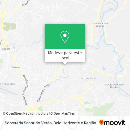 Sorveteria Sabor do Verão mapa