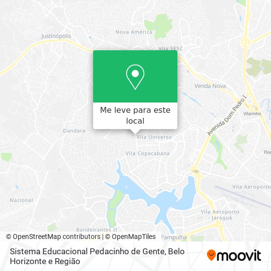 Sistema Educacional Pedacinho de Gente mapa