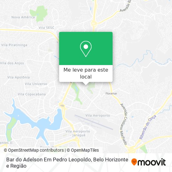 Bar do Adelson Em Pedro Leopoldo mapa