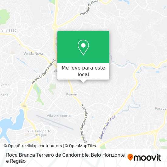 Roca Branca Terreiro de Candomble mapa