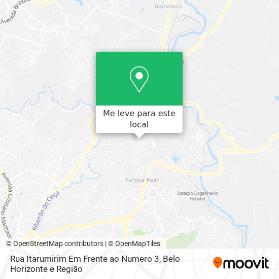 Rua Itarumirim Em Frente ao Numero 3 mapa