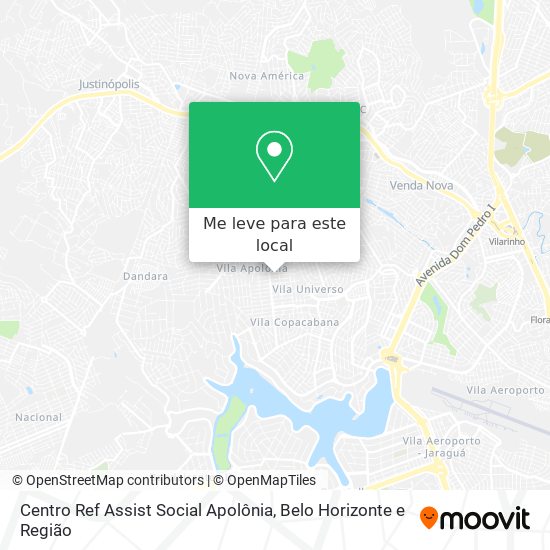 Centro Ref Assist Social Apolônia mapa