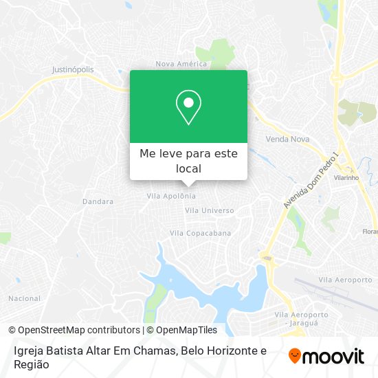Igreja Batista Altar Em Chamas mapa