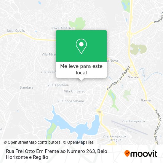 Rua Frei Otto Em Frente ao Numero 263 mapa